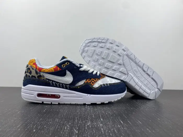 Nike Air Max 1 Premium Denim Leopard Men's -  ABBE1012