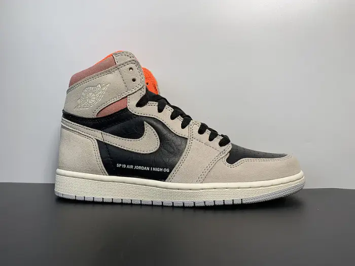 Air Jordan 1 Retro High Neutral Grey Hyper Crimson 