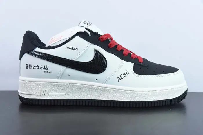 Nike Air Force 1 07 Low AE86 White Black Red  DAA1846