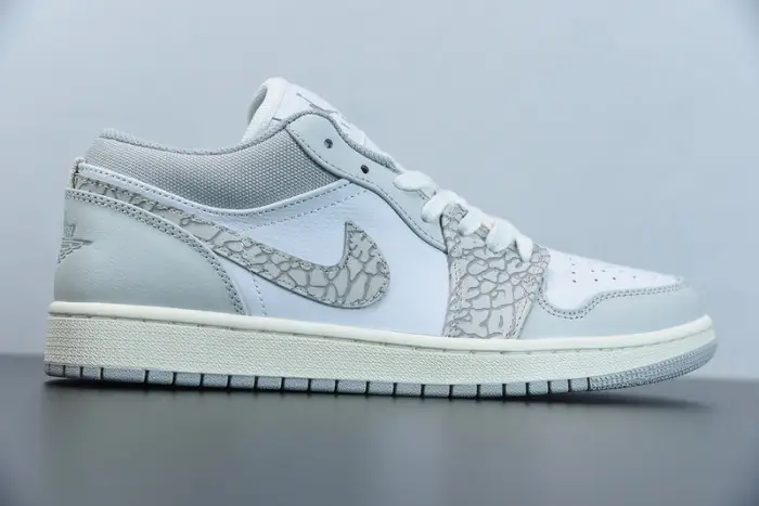 Air Jordan 1 Low PRM Smoke Grey Elephant  DDEA256