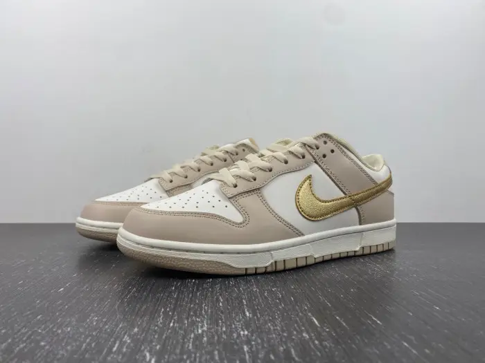 Wmns Nike Dunk Low Phantom Metallic Gold 