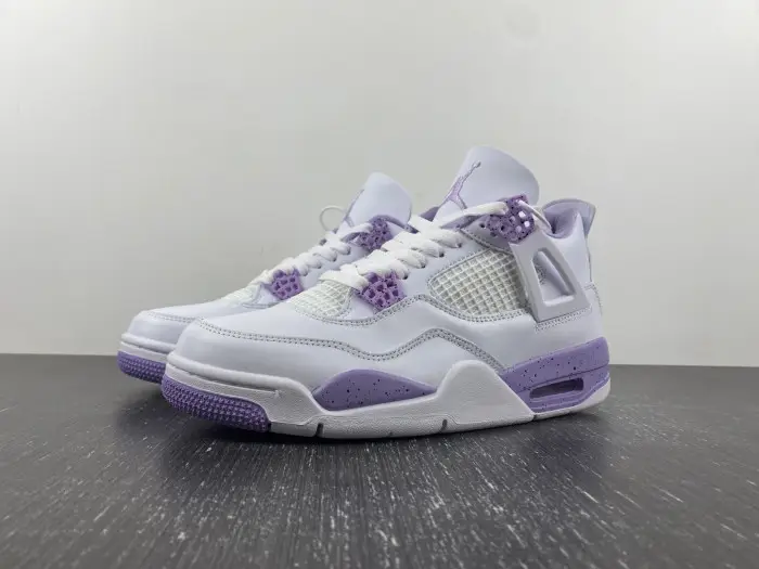 AIR JORDAN 4 WHITE AND PURPLE 