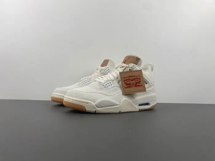 Levi s x Air Jordan 4 Retro White Denim 