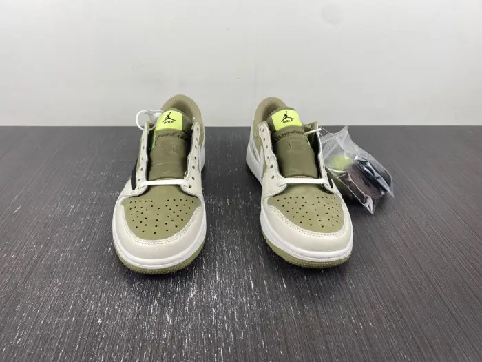 Travis Scott x Air Jordan 1 Low 'Neutral Olive' | 