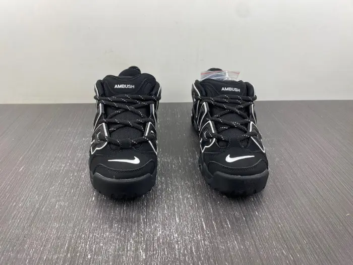 AMBUSH x Nike Air More Uptempo Low Black White 