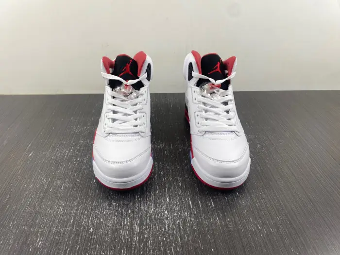 Air Jordan 5 Retro Fire Red Black Tongue 136027 