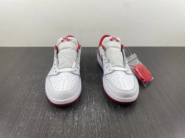 Jordan 1 Retro Low White Varsity Red - 
