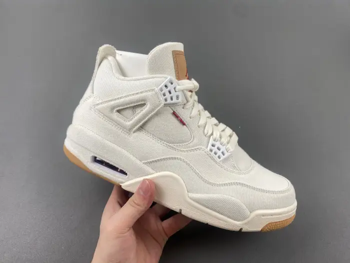 Levi s x Air Jordan 4 Retro White Denim 