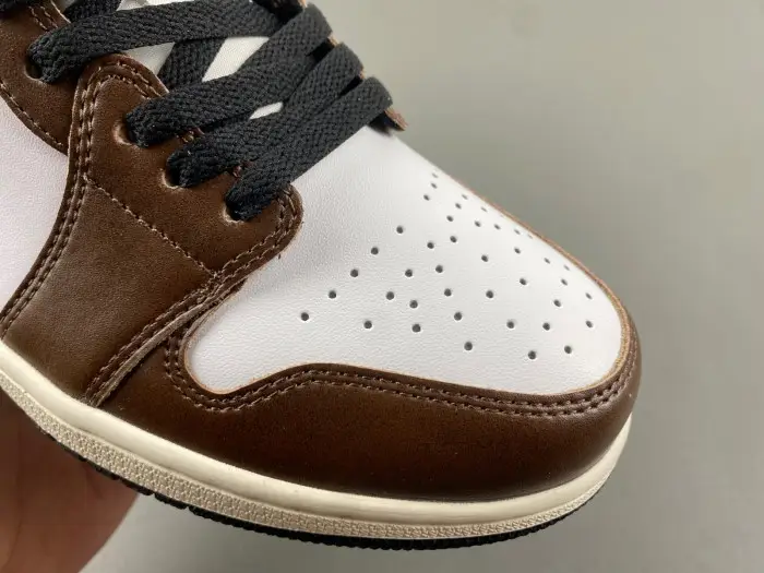 Air Jordan 1 Low SE GS AJ1 Mocha Blue Grey Kids Youth Casual 