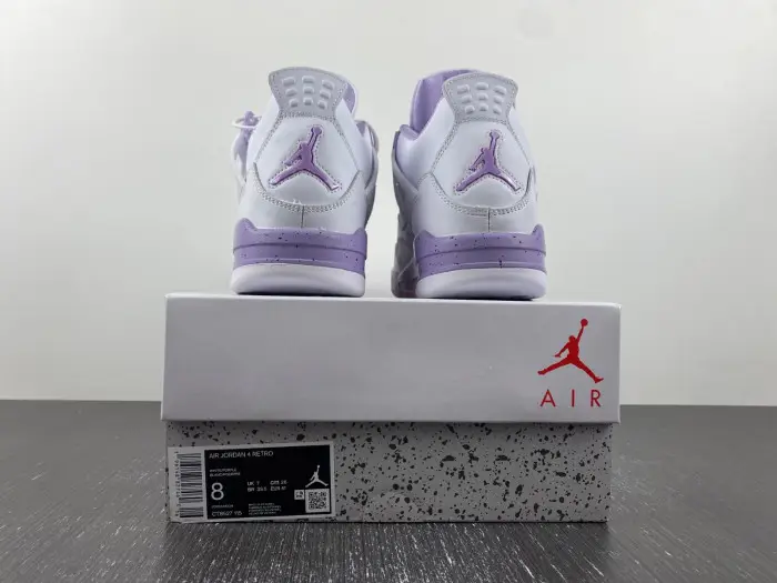AIR JORDAN 4 WHITE AND PURPLE 