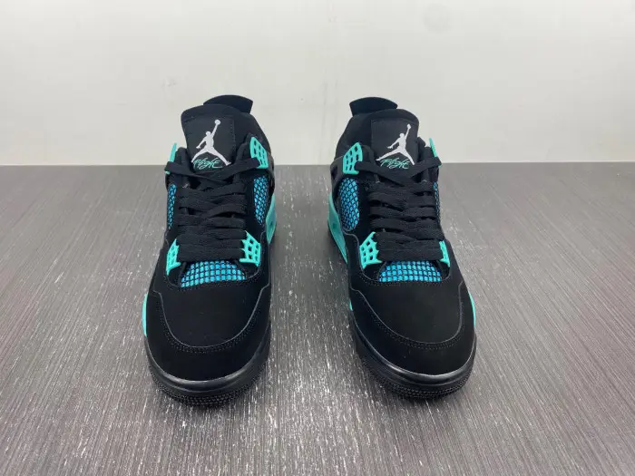 Air Jordan 4 Black Tiff any Green 