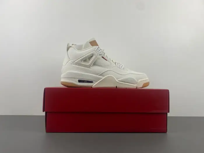 Levi s x Air Jordan 4 Retro White Denim 