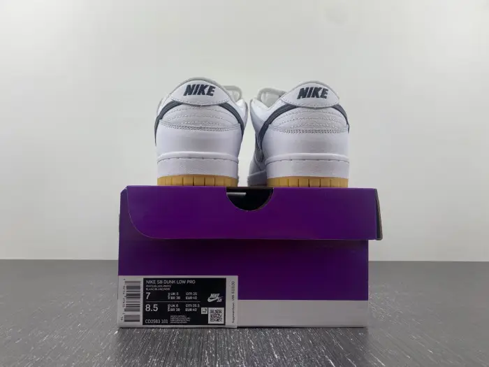 Nike SB Dunk Low Pro White Gum - 