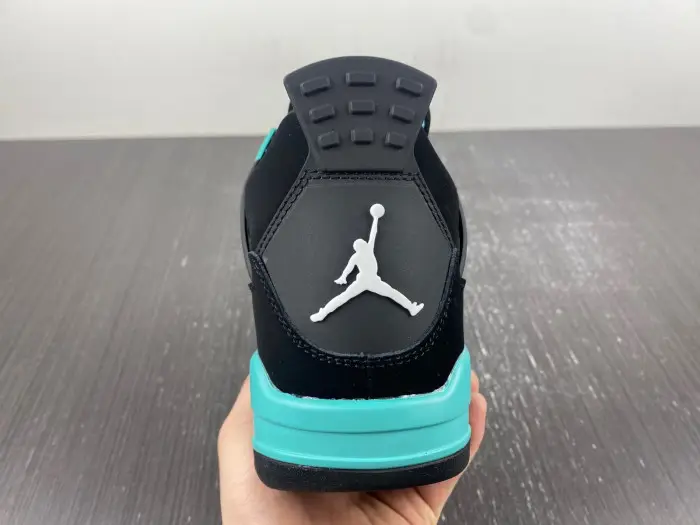 Air Jordan 4 Black Tiff any Green 
