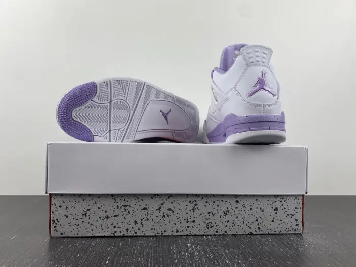 AIR JORDAN 4 WHITE AND PURPLE 
