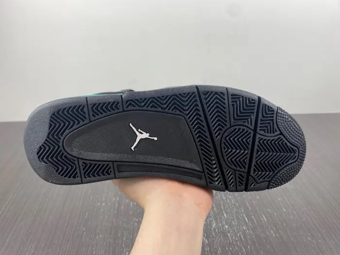 Air Jordan 4 Black Tiff any Green 