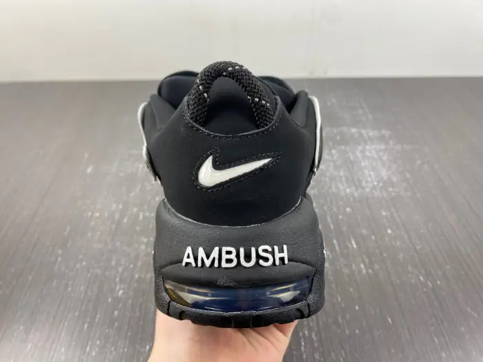 AMBUSH x Nike Air More Uptempo Low Black White 