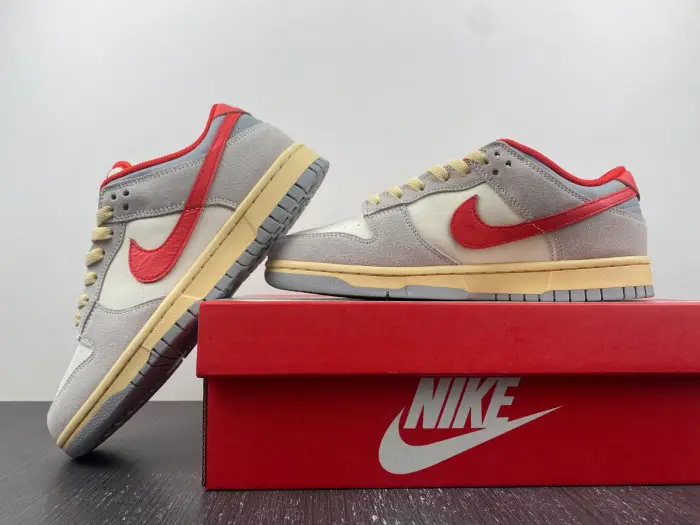 Nike Dunk Low "Grey Red" Athletic Department 