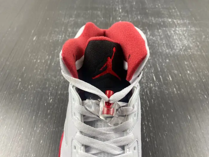 Air Jordan 5 Retro Fire Red Black Tongue 136027 