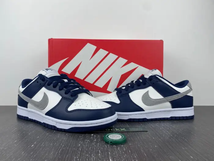 Nike Dunk Low Summit White Midnight Navy - 