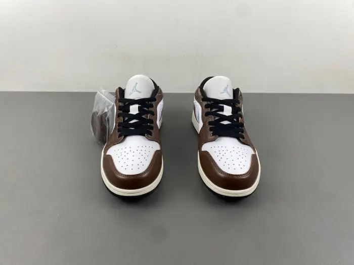 Air Jordan 1 Low SE GS AJ1 Mocha Blue Grey Kids Youth Casual 