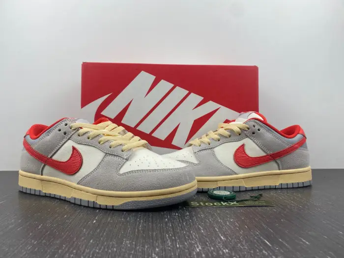 Nike Dunk Low "Grey Red" Athletic Department 