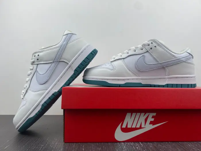 Nike Dunk Low GS White Green Grey 