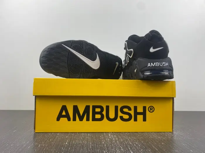 AMBUSH x Nike Air More Uptempo Low Black White 