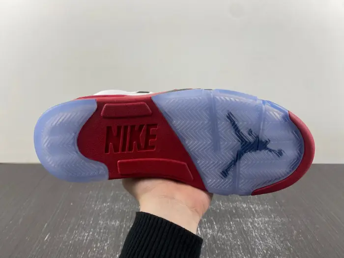Air Jordan 5 Retro Fire Red Black Tongue 136027 
