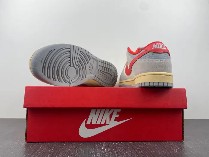 Nike Dunk Low "Grey Red" Athletic Department 