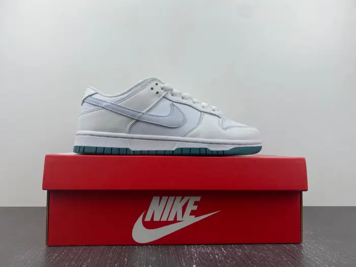 Nike Dunk Low GS White Green Grey 