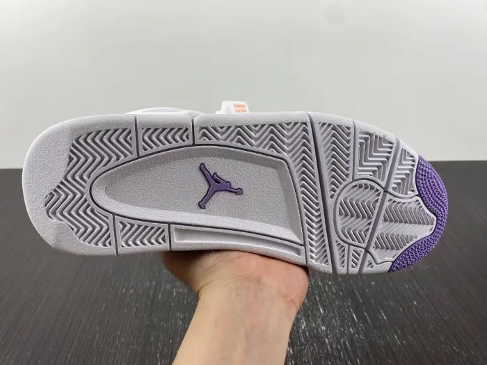 AIR JORDAN 4 WHITE AND PURPLE 