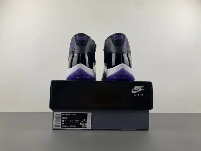 AIR JORDAN 11 RETRO WHITE BLACK PURPLE 