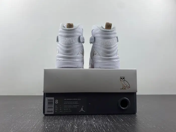 OVO x Air Jordan 8 Retro 'White' 