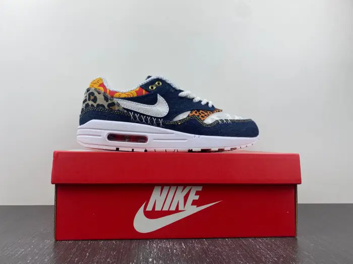 Nike Air Max 1 Premium Denim Leopard Men's - 
