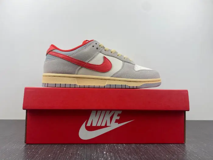 Nike Dunk Low "Grey Red" Athletic Department 