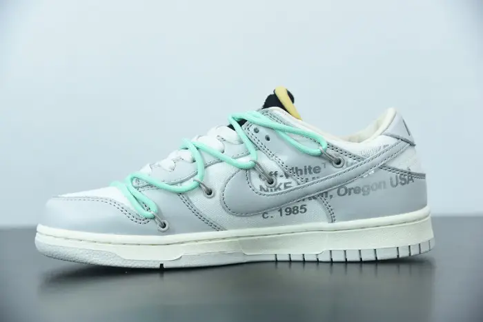 OFW x Nike SB Dunk Low 04 of 50 OW White Grey Green 