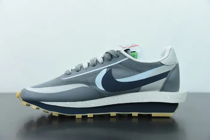 Nike LD Waffle sacai CLOT Kiss of Death 2 Cool Grey 
