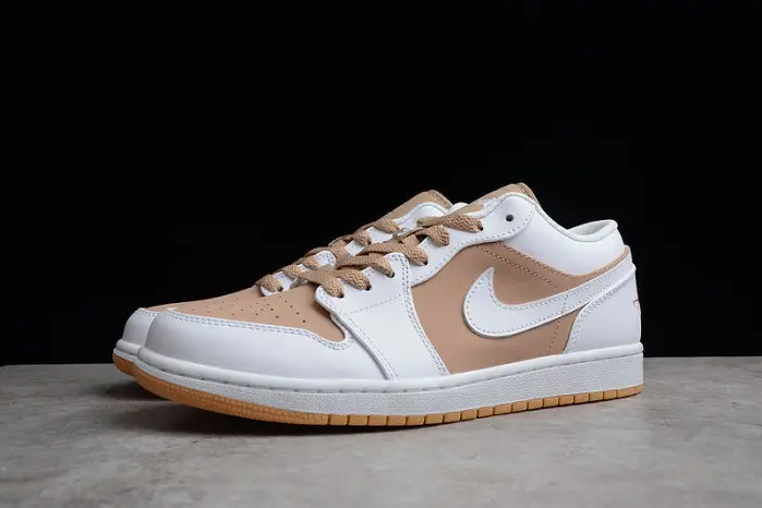 Air Jordan 1 Low Tan White 