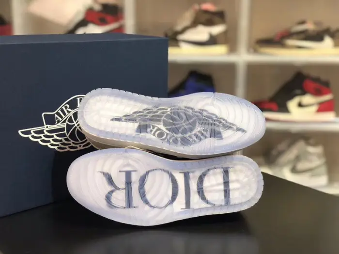Dior x Air Jordan 1 Low 'White Grey' 