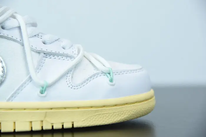 OFW Nike Dunk Low 01 Of 50 OW White Metallic Silver 