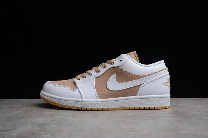 Air Jordan 1 Low Tan White 