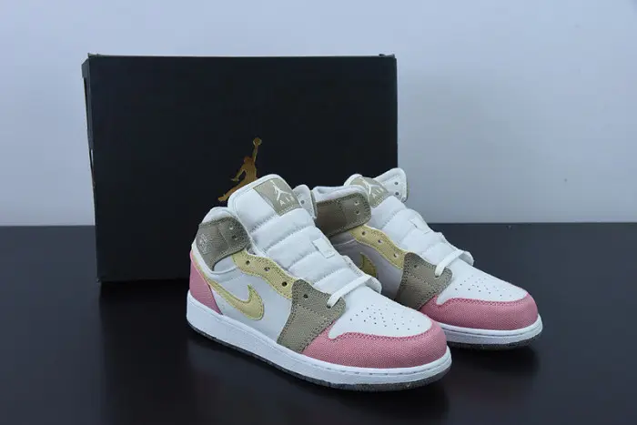 Air Jordan 1 Mid GS Pastel Grind 