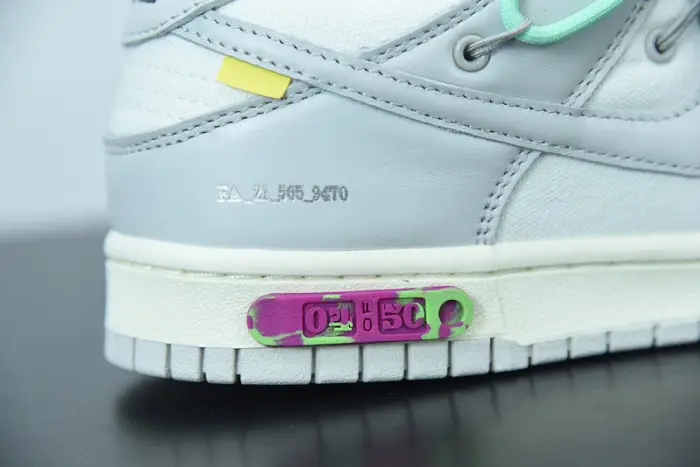 OFW x Nike SB Dunk Low 04 of 50 OW White Grey Green 