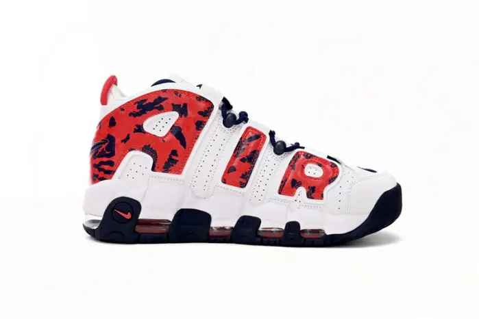 Nike Air More Uptempo 'Red Navy Camo'  BDEF608