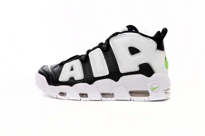 Nike Air More Uptempo Black White Green 