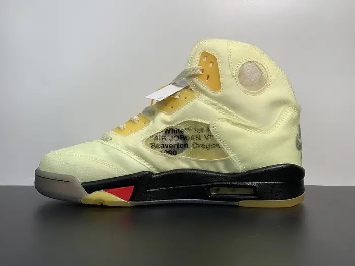 Off-White x Air Jordan 5 SP 'Sail' - DH8565 