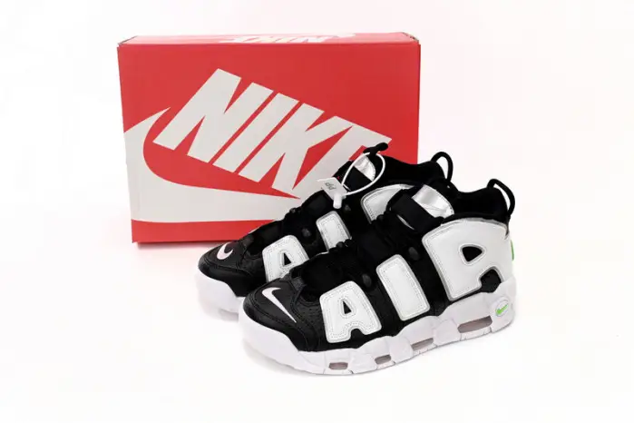 Nike Air More Uptempo Black White Green 