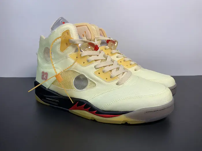 Off-White x Air Jordan 5 SP 'Sail' - DH8565 
