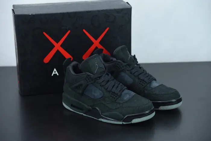 KAWS x Air Jordan 4 Black AJ4 